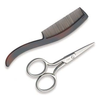 MUSTACHE SCISSORS &amp; COMB