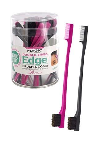 DOUBLE-SIDED EDGE BRUSH &amp; COMB