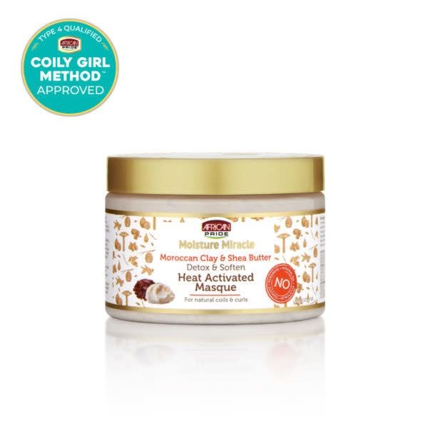 MOISTURE MIRACLE MOROCCAN CLAY &amp; SHEA BUTTER HEAT ACTIVATED MASQUE 12OZ