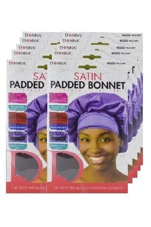 SATIN PADDED BONNET ASSORTED COLOURS