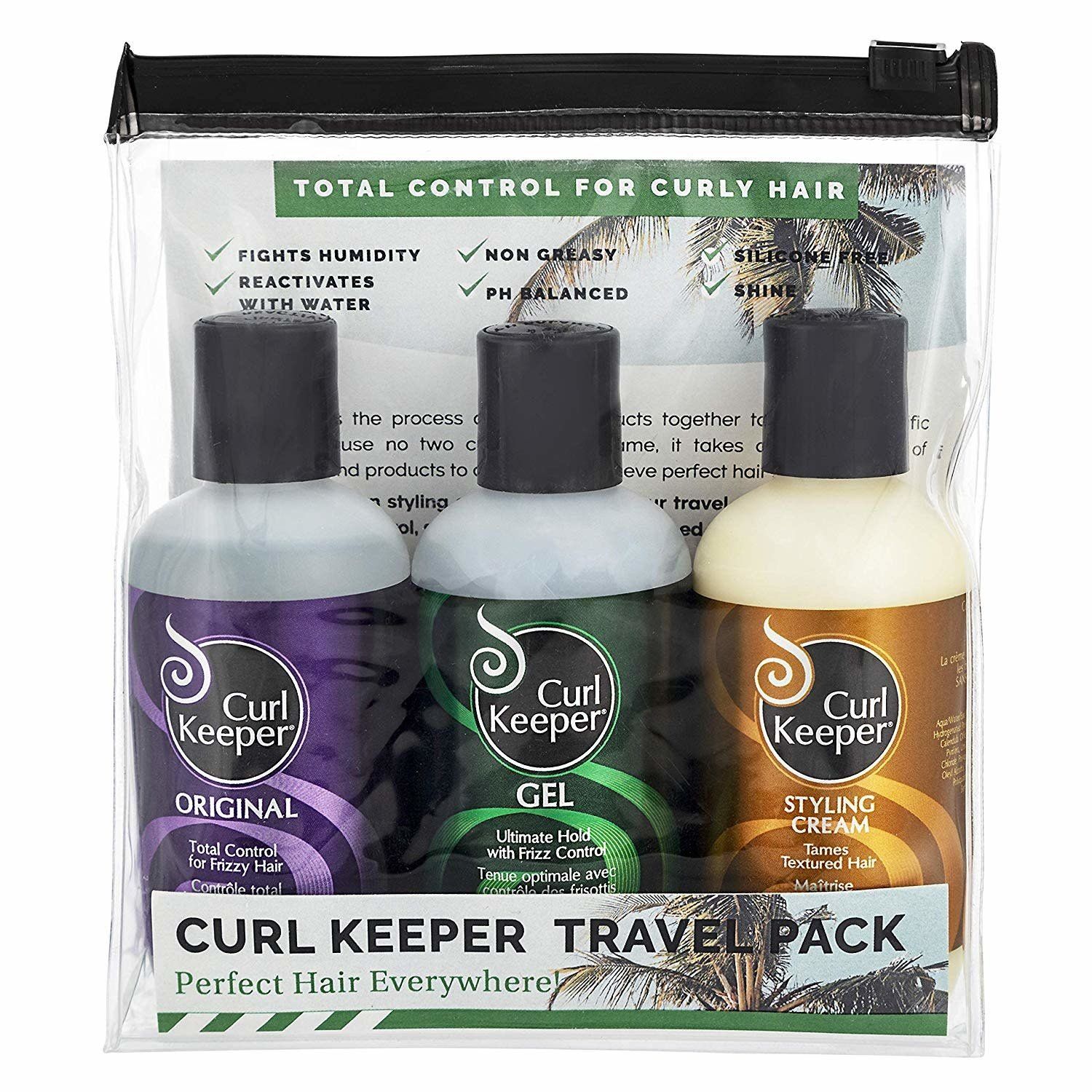 CURL KEEPER TRAVEL PACK - ORIGINAL, GEL, STYLING CREAM 100ML