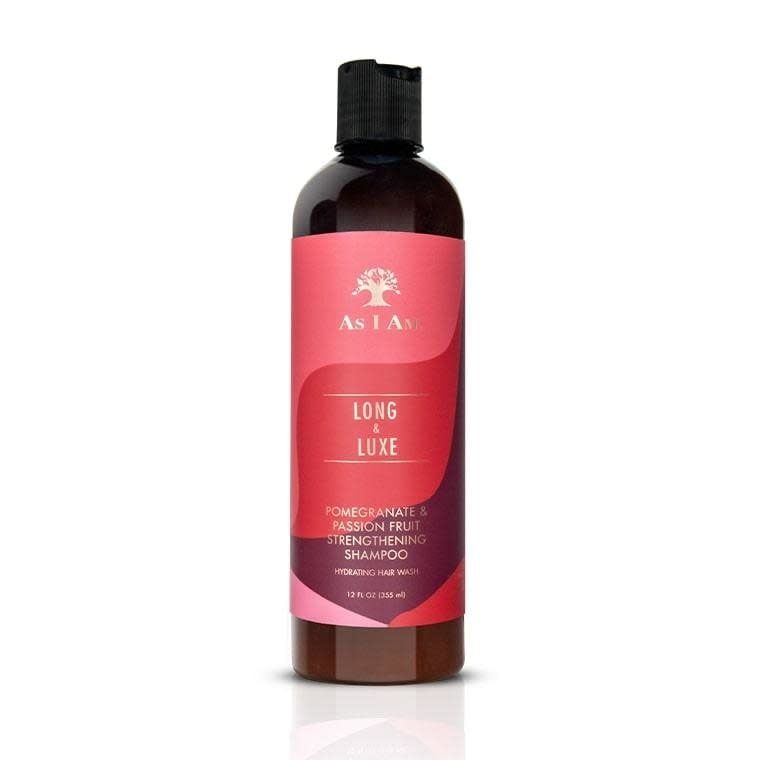 LONG &amp; LUXE POMEGRANATE &amp; PASSION FRUIT STRENGTHENING SHAMPOO 12OZ