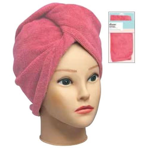 MICROFIBER HAIR TURBAN - CORAL