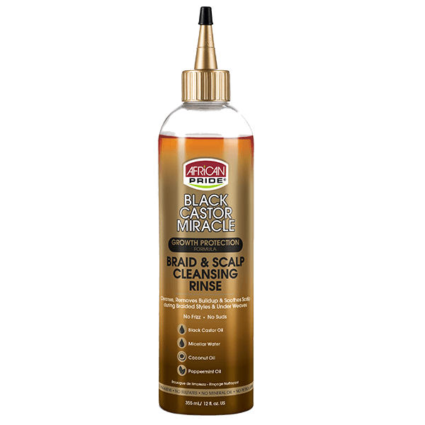 BLACK CASTOR MIRACLE BRAID &amp; SCALP CLEANSING RINSE 12OZ