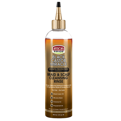 BLACK CASTOR MIRACLE BRAID &amp; SCALP CLEANSING RINSE 12OZ
