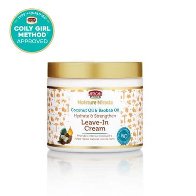 MOISTURE MIRACLE COCONUT OIL &amp; BAOBAB OIL LEAVE-IN CREAM 15OZ