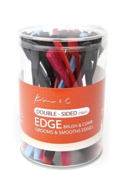 DOUBLE-SIDED EDGE BRUSH &amp; COMB