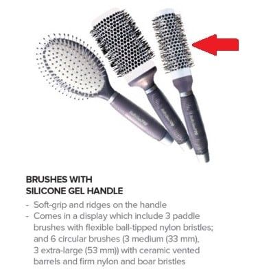 SILICONE GEL BRUSH - 33MM ROUND