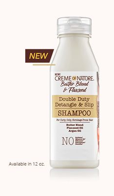 BUTTER BLEND &amp; FLAXSEED DOUBLE DETANGLE &amp; SLIP SHAMPOO 12OZ