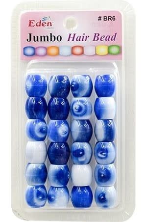 JUMBO HAIR BEAD - BLUE TONES