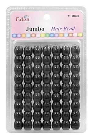 JUMBO HAIR BEAD LG PACK - BLACK