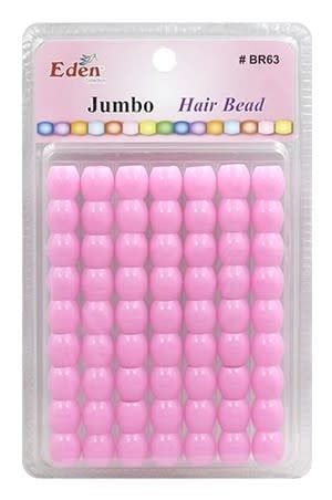 JUMBO HAIR BEAD LG PACK - LIGHT PINK