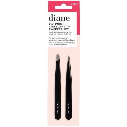 3 3/4" POINT &amp; SLANT TIP TWEEZER SET