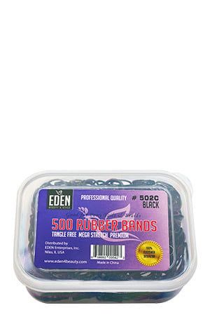 BLACK RUBBER BANDS 500pc