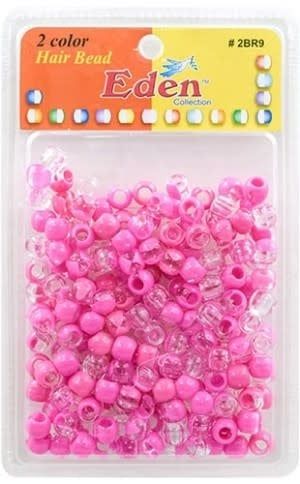 XLG BLISTER MED ROUND BEAD - CLEAR/PINK