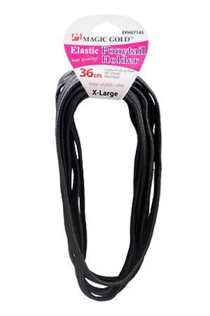ELASTIC PONYTAIL HOLDER 36CM X-LARGE BLACK