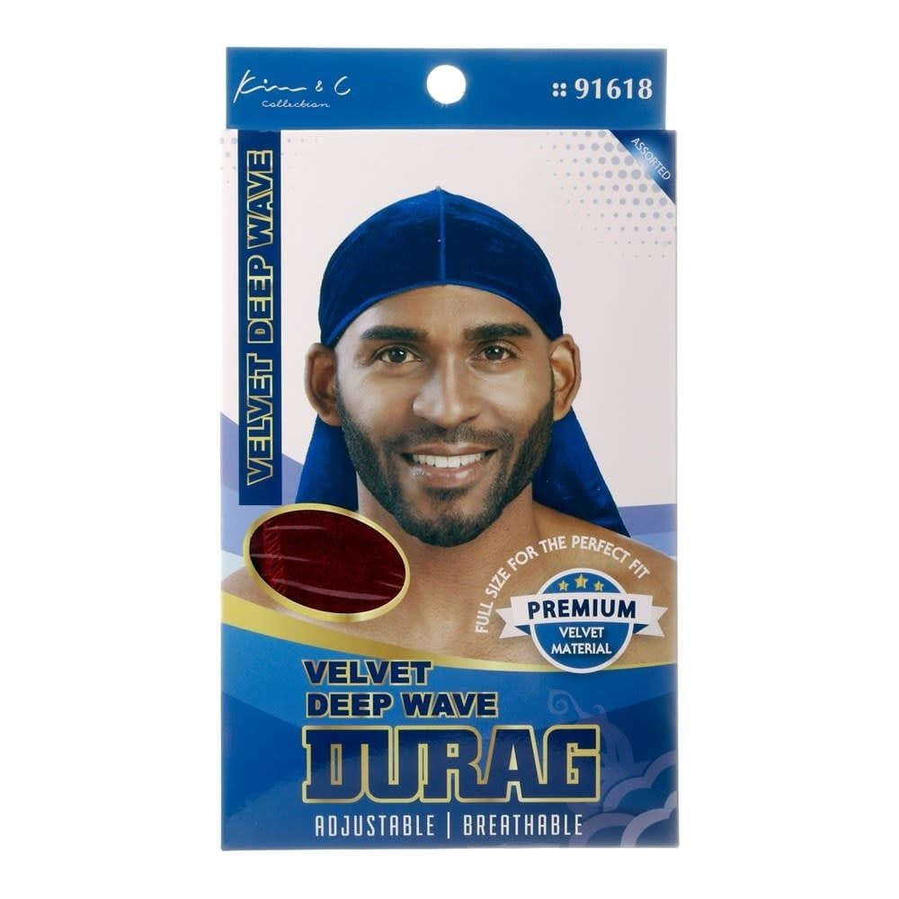 VELVET DEEP WAVE DURAG - ASST. COLOURS