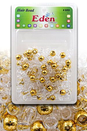 XLG BLISTER ROUND BEAD - GOLD/CRYSTAL
