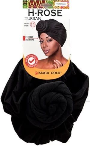 H-ROSE TURBAN, Color: BLACK