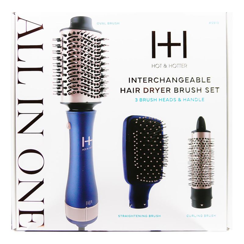 ALL IN ONE INTERCHANGEABLE HAIR DRYER BRUSH SET 4 IN 1