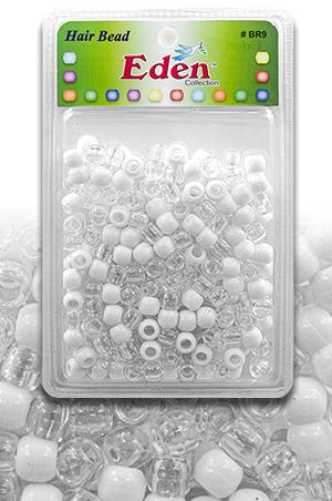 XLG BLISTER ROUND BEAD - CLEAR/WHITE