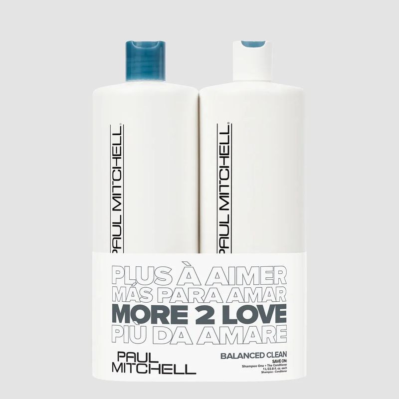 BALANCED CLEAN SHAMPOO ONE/THE CONDITIONER 1L DUO