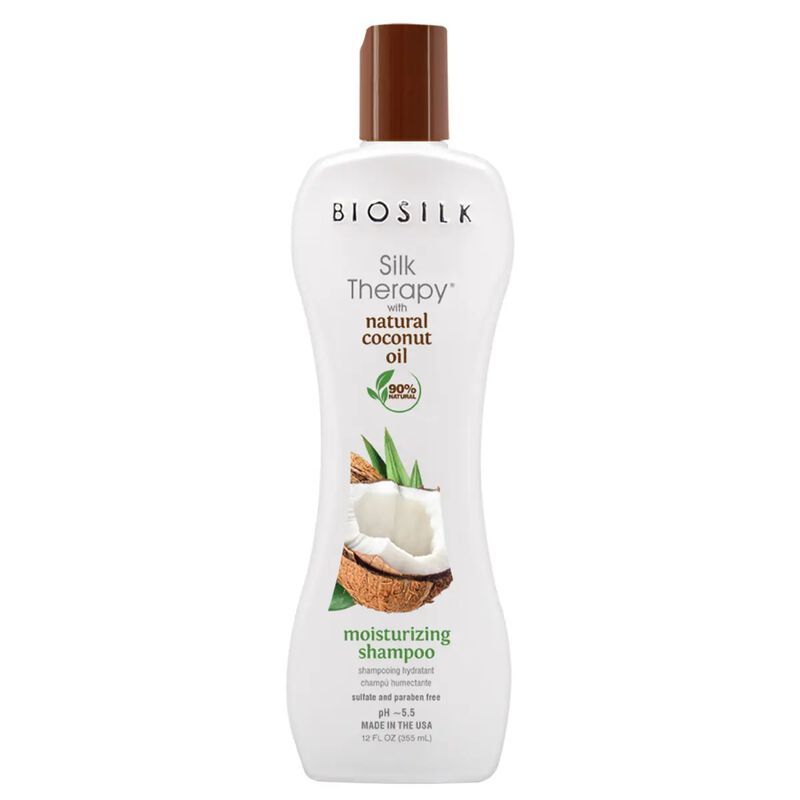 SILK THERAPY SHAMPOO WITH NATURAL COCONUT OIL 12OZ