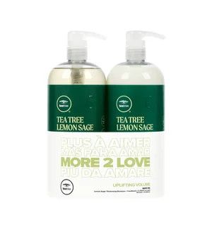 TEA TREE LEMON SAGE THICKENING 1L DUO