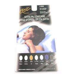 SATIN PILLOWCASE, Color: CHOCOLATE BROWN