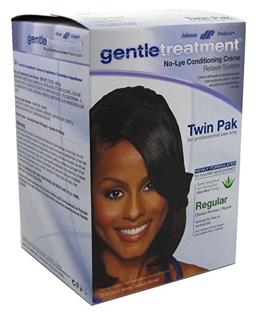GENTLE TREATMENT NO-LYE CONDITIONING CREME RELAXER SYSTEM - TWIN PACK, STRENGTH: REGULAR