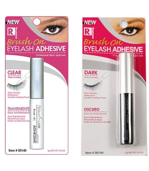 BRUSH ON EYELASH ADHESIVE, Color: CLEAR