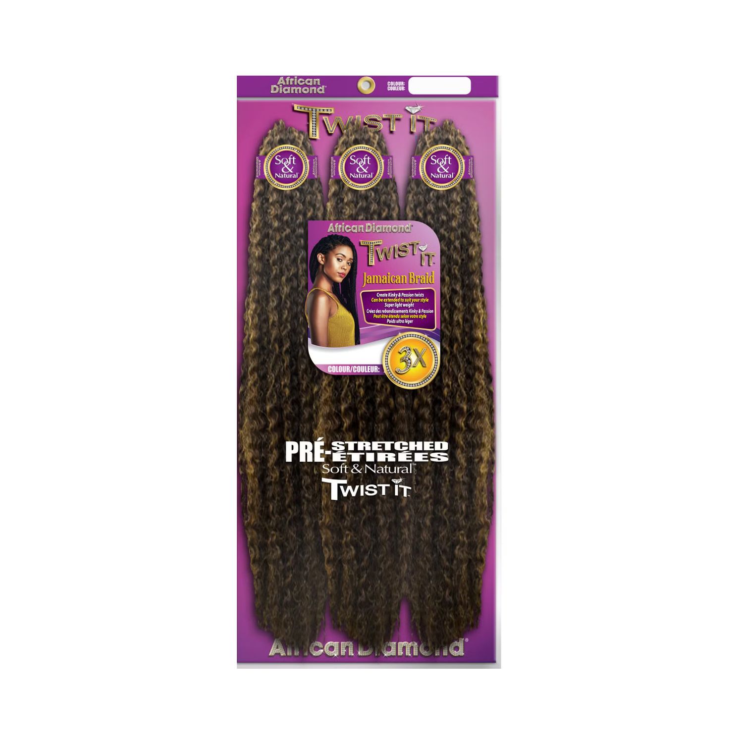 3X JAMAICAN BRAID, Color: #1B