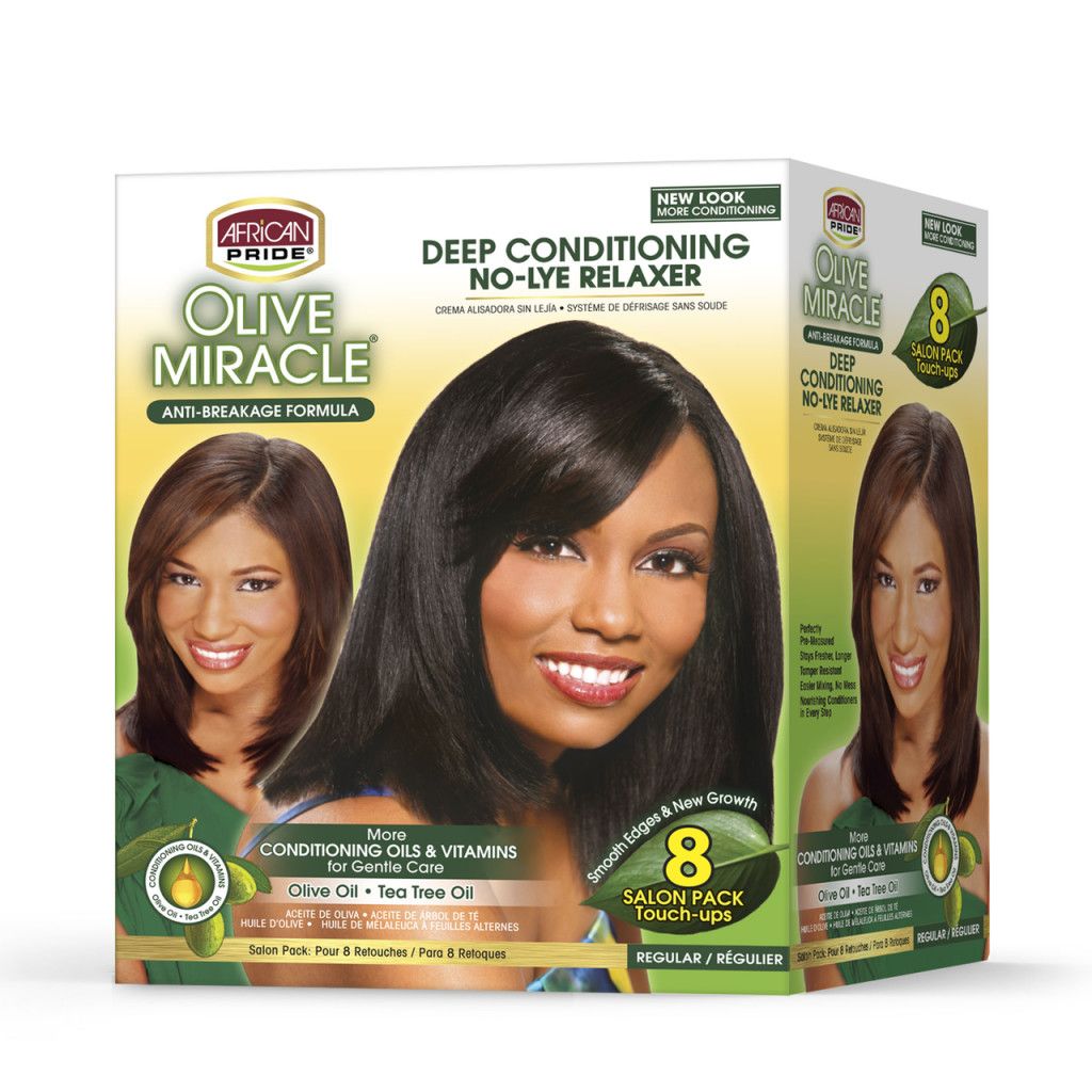 OLIVE MIRACLE NO-LYE 8 TOUCH UP KIT, STRENGTH: REGULAR