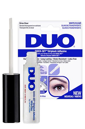 DUO QUICK-SET BRUSH-ON STRIPLASH ADHESIVE, Color: CLEAR