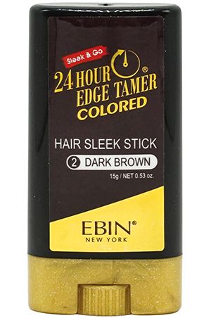 24HOUR EDGE TAMER - COLORED HAIR SLEEK STICK, Color: DARK BROWN