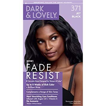 FADE RESIST HAIR COLOUR, Color: 371 JET BLACK