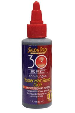 30 SEC SUPER HAIR BOND GLUE - BLACK, Size: 2OZ