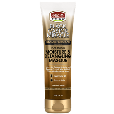 BLACK CASTOR MIRACLE TAKE DOWN MOISTURE &amp; DETANGLING MASQUE 8OZ
