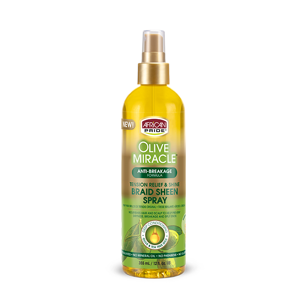 OLIVE MIRACLE BRAID SHEEN SPRAY 12OZ
