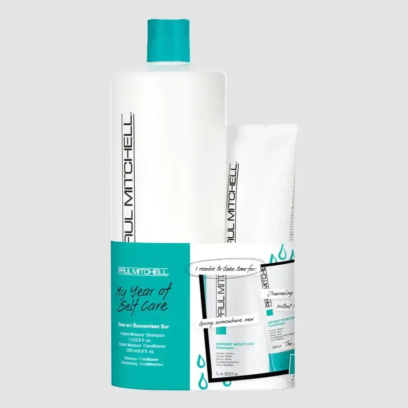 INSTANT MOISTURE 1L SHAMPOO, 200ML CONDITIONER DUO