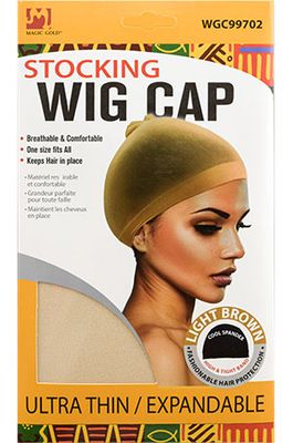 WIG CAP BLONDE 2PC
