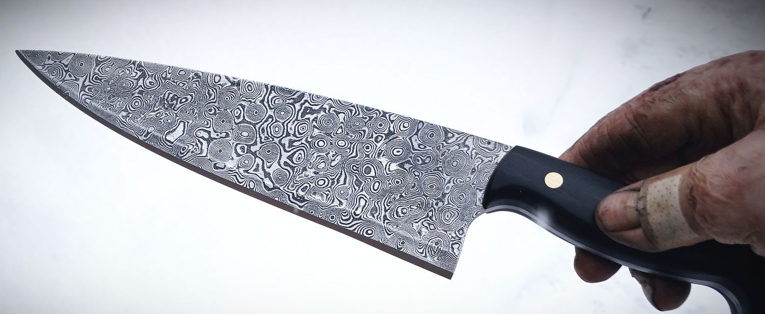 Raindrop Damascus Chef&#39;s Knife