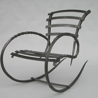 Hand-Forged Rocking Chair