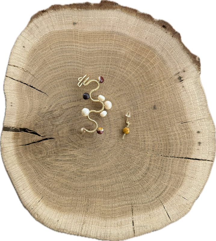 Trepador mokaita y perlas - izquierda