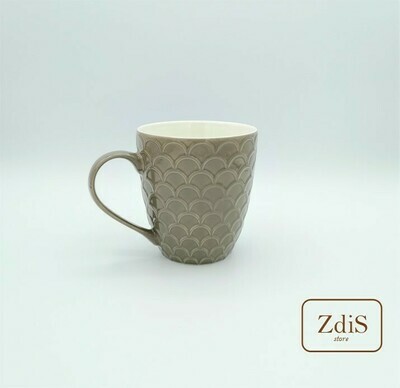 Tazza a nido d&#39;ape in ceramica marrone 550 ml