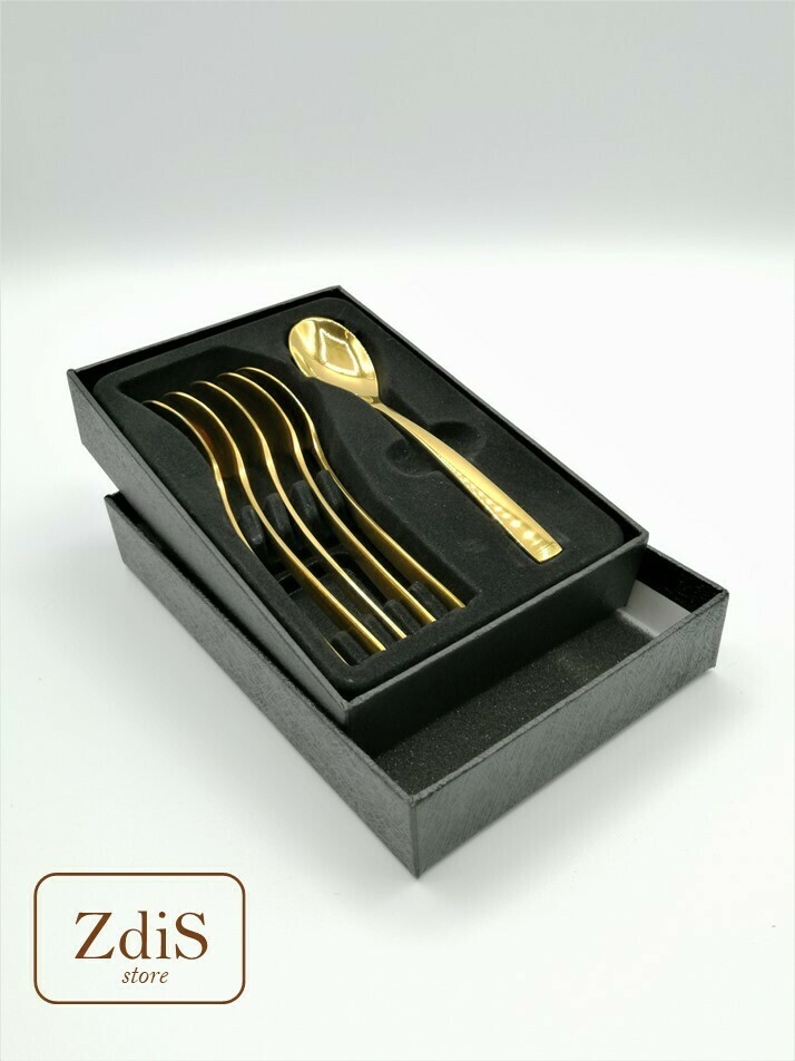 Set  4 cucchiaini da caffè oro