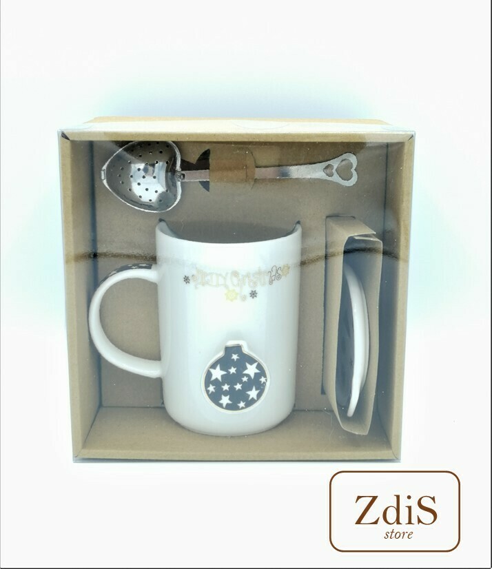 Tazza &quot;XMAS&quot; con infusore e coperchio