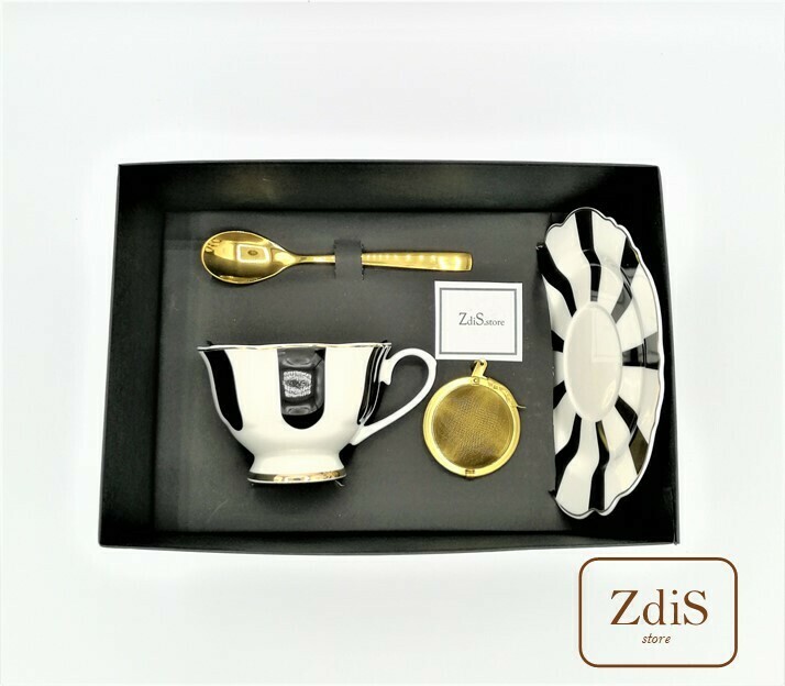 Tazza &quot;Avenue&quot; con infusore e cucchiaino