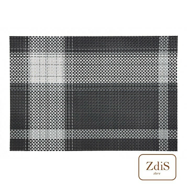 Coppia di tovagliette a quadro scozzese