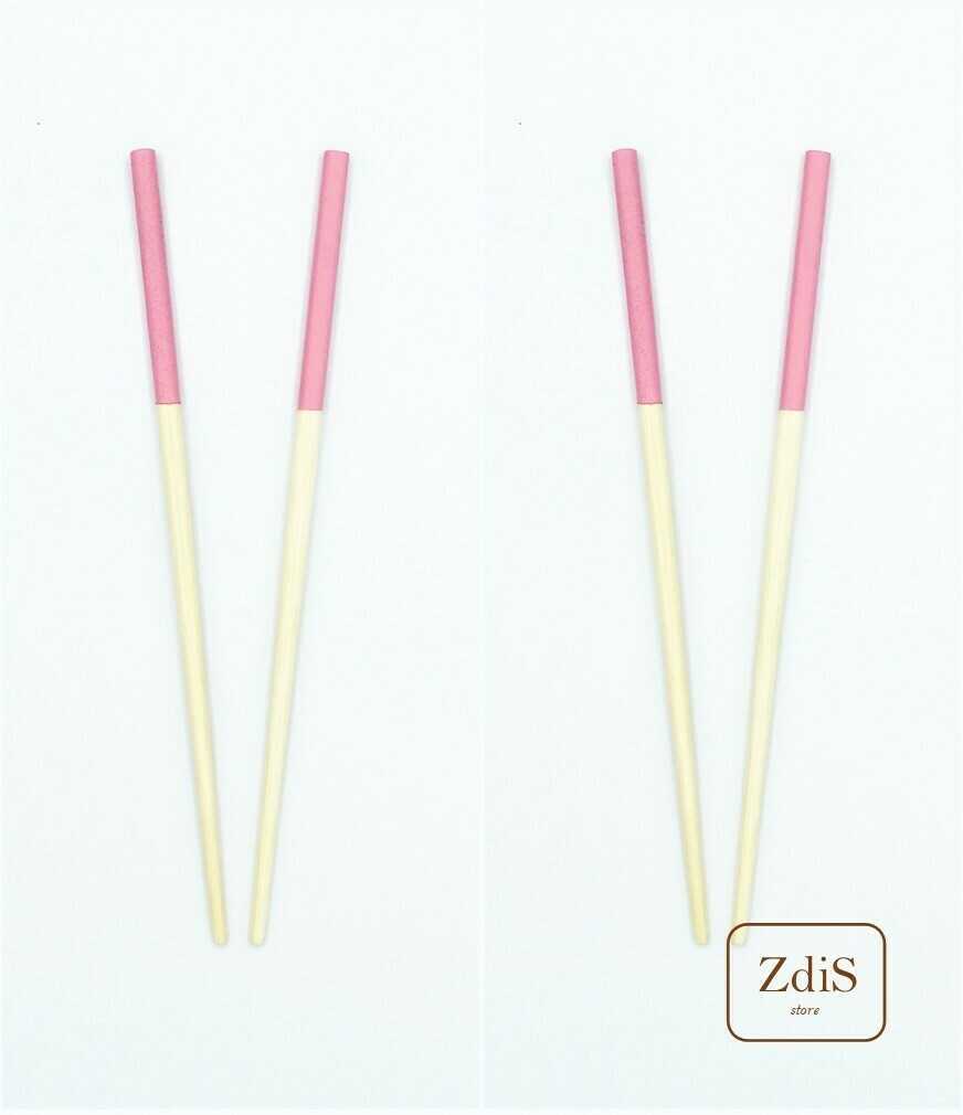 Coppia di Bacchette in legno di bambù rosa